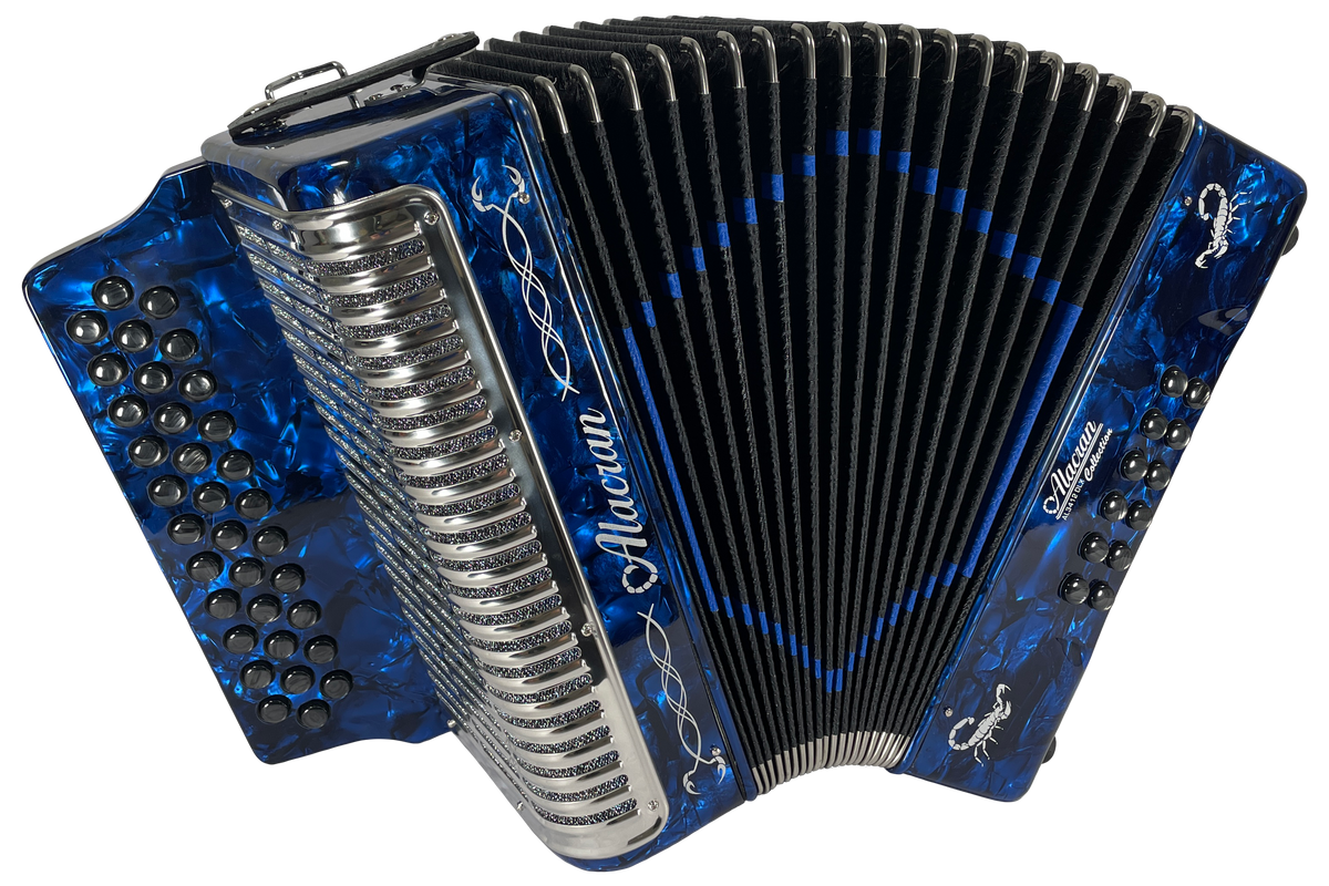 Alacran NAL-3412-DLX Deluxe Button Accordion – House of Musical Alacran NAL-3412-DLX Deluxe Button Accordion – House of Musical