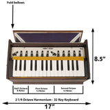 Musician's Mall Amrit Vani Small Harmonium