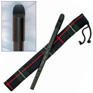 Carbony Carbon Fiber High D Whistle, Standard Bore