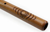 High Spirits 432 Hz Sacral Chakra 1-Inch Bore Bass Flute - Key of D - Walnut