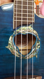 Luna Dolphin acoustic electric Concert Ukulele