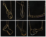 Handmade Wire-Wrapped Instrument Necklaces