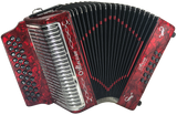 Alacran NAL-3412-DLX Deluxe Button Accordion