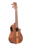 Kala KA-TK-C-CE Teak Tri-Top Concert Ukulele w/Cutaway & EQ