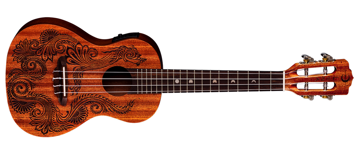 Luna guitars tattoo concert ukulele deals