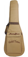 Gold Tone M-Bass 23-Inch Scale Fretted Acoustic-Electric MicroBass with Gig Bag