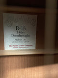 Martin D-15 Mahogany Acoustic Guitar (used)
