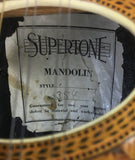 Supertone Bowl-Back Mandolin ca. 1920 (used)