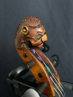 4/4 Violin with Lion Head Scroll, ca. 1880 (used)