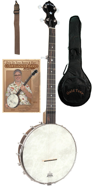 Gold Tone CC-OTA A Scale Cripple Creek Openback Banjo Clawhammer Package