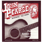 John Pearse Phosphor Bronze Wound Light Gauge Strings (#600L)