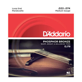 D'Addario Phosphor Bronze Mandocello String Set