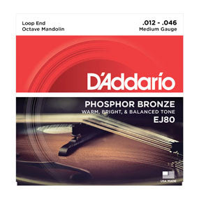 D'Addario Phosphor Bronze Octave Mandolin String Set - Medium
