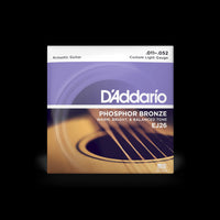 D'Addario EJ26 Phosphor Bronze Custom Light Gauge Acoustic Guitar String Set