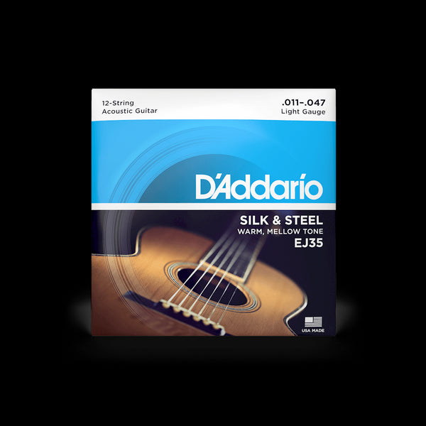D'Addario EJ35 Silk & Steel 12-String Acoustic Guitar String Set