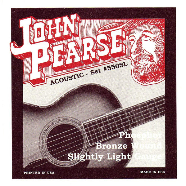 John Pearse Phosphor Bronze Wound Slightly Light Gauge Strings (#550SL)