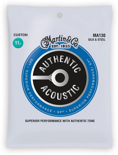 Martin MA130 SP Silk and Steel Authentic Acoustic Guitar Strings Silk and Steel