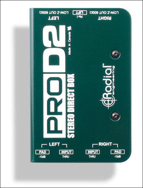 Radial ProD2 Stereo Direct Box – House of Musical Traditions Radial ProD2 Stereo Direct Box – House of Musical Traditions